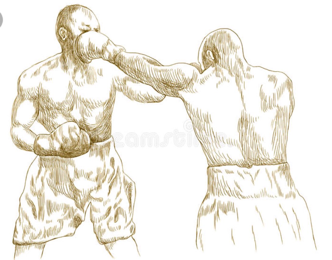Рисунок бокс поединок