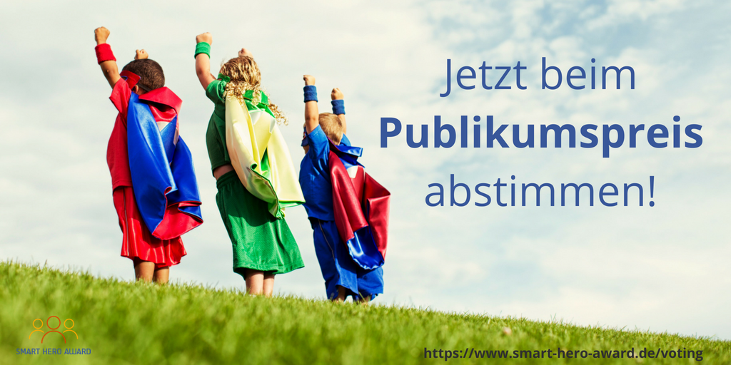 AMSELeV's tweet photo. Wir sind für den Smart Hero Award nominiert. Dieses Jahr unter dem Motto "Gemeinschaft stärken" - Stimmt jetzt für uns ab, wir sind nominiert :-)

https://t.co/D71WFfIEV8 #SmartHeroAward @facebook https://t.co/5O1YhVxW60