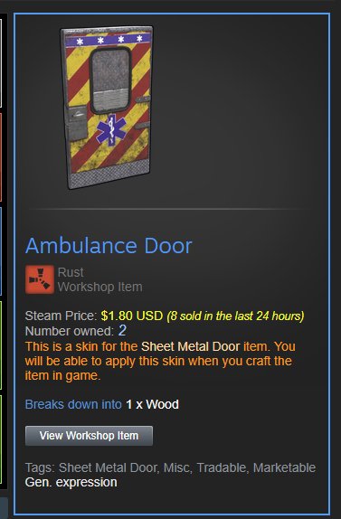 Rustypot's tweet image. 1 hour Ambulance Door giveaway!🎁 

How to WIN:
🙏🏼 Follow US
🔁 RT
💕 Like
🔀 Reply to : What do you think about the new update?
🔔 Turn on notifications

to be eligible, EVERY step must be completed

Jackpot/Coinflip HERE RustyPot.com