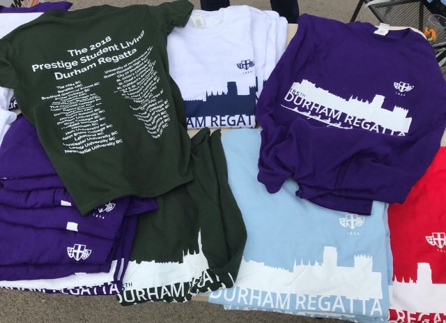 Official <a href="/DurhamRegatta/">Durham Regatta</a> T-Shirts on sale at <a href="/DurhamARC/">Durham Amateur Rowing Club</a> for a few more mins! After that we will only be in the tent outside <a href="/CuthsBC/">St Cuthbert's BC</a> #tshirts #sellingfast #gettherenow