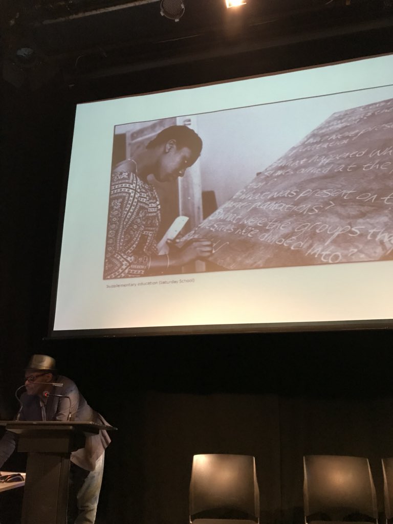lararatnaraja's tweet photo. #BeyondWindrush @vanleyburke on his work and identity @mac_birmingham https://t.co/QYxyAivvpw