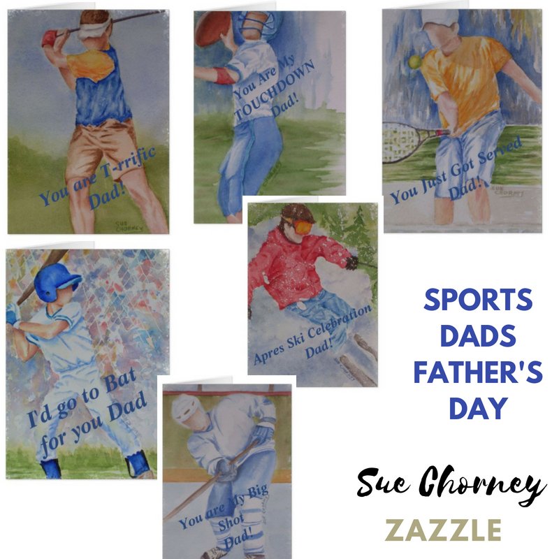 Artistriesbysue's tweet photo. Hurry and don't miss Father's Day for that Special Sports Lover #fathersday #dadsday #watercoloryyc #suechorney #zazzlefun #zazzleproducts #greetingcards #inyourwords #happyfathersday #watercolorsforyou https://t.co/C0z6RkgDRw