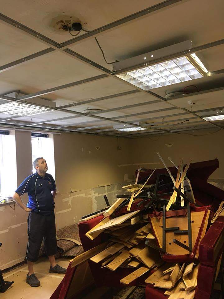 CLSRFC_Sponsor's tweet photo. Work really going well in the club for the #NatWestRugbyForce weekend on the 23-24 June.

Big shout out to Will Thom, Tom Smart, David Rose, Curtis Simpson and Gary Connelly for the graft.

Need to get a load of wood and old seats shifted, any offers!!! #clsrfc #ChesterleStreet https://t.co/d2PoT2AIq1