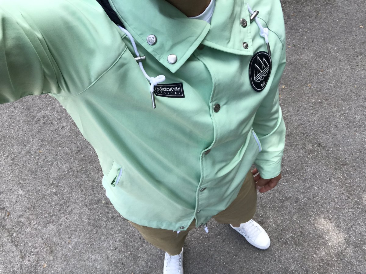 green adidas spezial jacket