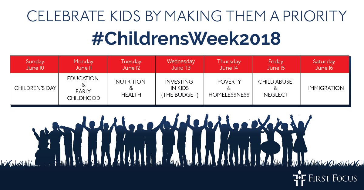 Raise your voice for kids!

Beginning tomorrow, join us as we concentrate our advocacy efforts to highlight the most important issues affecting kids in the U.S. bit.ly/2sKX1jn #ChildrensWeek2018
