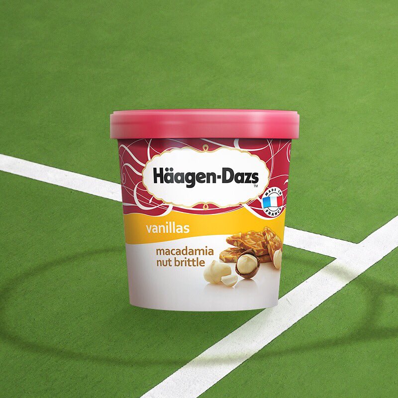 Dear <a href="/SloaneStephens/">sloanestephens</a> 
There’s only one way to console yourself after a setback; with a giant scoop of Haagen-Dazs Macadamia nut brittle. We’ll do our best to be on your side when you need us so that you won’t have to miss your favourite Macadamia Nut Brittle in any Slam you play