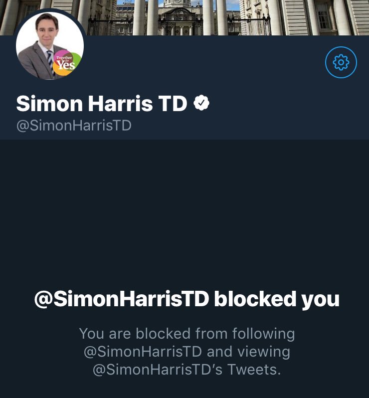marymurphy266's tweet photo. @SimonHarrisTD @VhiWMM Please RT
It seems that calls for accountability are not welcome. A citizen requests a minister to resign and gets blocked, nothing abusive, facts given and... silenced. 

This folks is neo fascism, no doubt.

@merrionstreet @campaignforleo @loveboth8 #repealed @FineGael https://t.co/hvFxUp7rEb