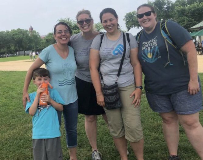 SciBeatty's tweet photo. NMEA represent at the March for the Ocean. #M4O #NMEAM4O https://t.co/t2tGHwYN2F
