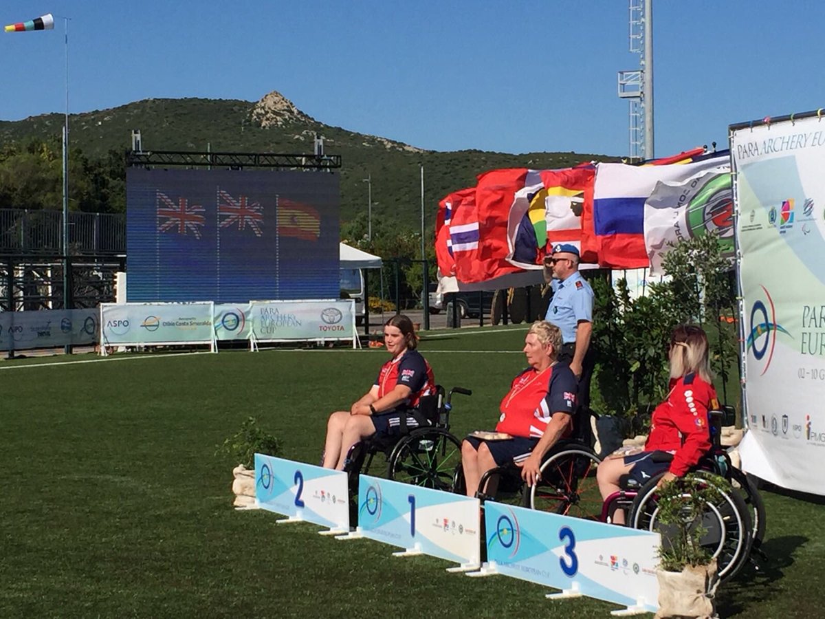 After a great week in Sardinia I won gold in the Individual W1 Ladies beating my team mate Victoria Rumary to finish GBR 1st and second