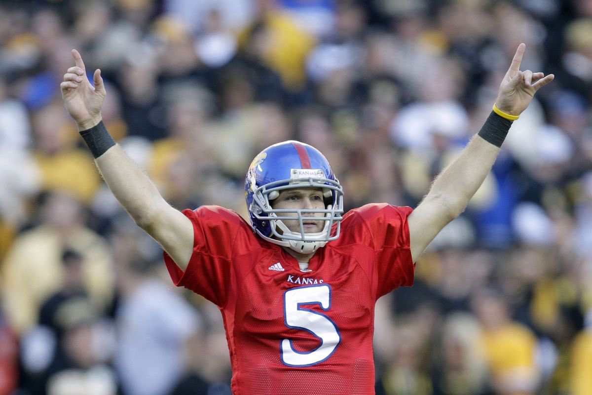 FansOfKU's tweet photo. The last time LeBron James got swept in the NBA Finals, KU Football went 12-1 the following season, including a BCS Bowl win. https://t.co/dfun6IgRXq