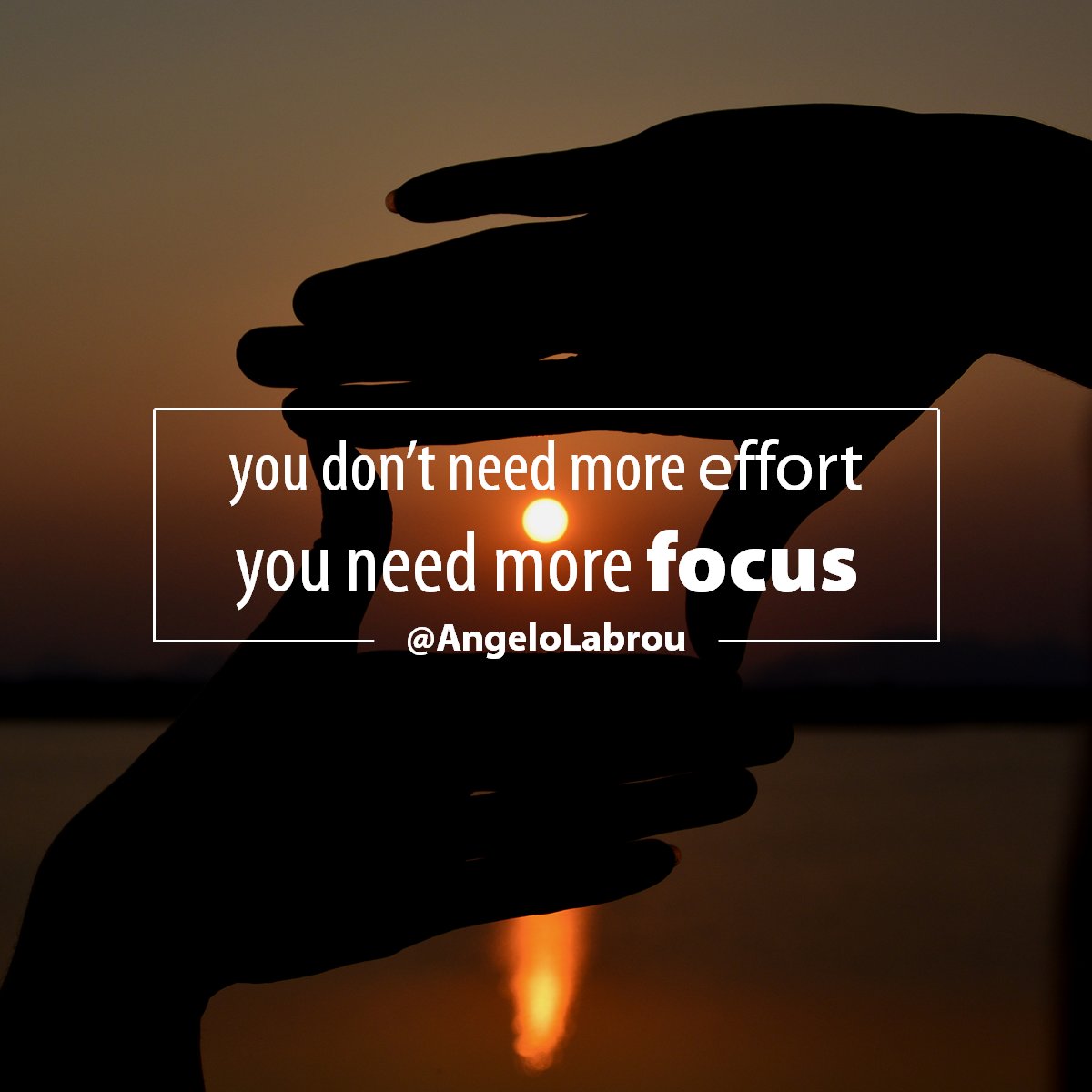 AngeloLabrou's tweet photo. 🚮 #Grinding and #HardWork do not guarantee #success… Do not confuse #activity with #accomplishment.
🎯 Develop LASER #FOCUS on the #thoughts and #actions that get you closer to your goal!
#mindset #attitude #productivity #effectiveness #90dy #90dayyear #inspresso #angelolabrou https://t.co/3VhKIxBsxo