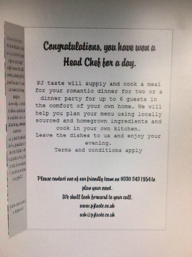 A great night out for a great cause still a few tickets left for Making Memories on Friday 22 June raffle prizes include Chef Lee!