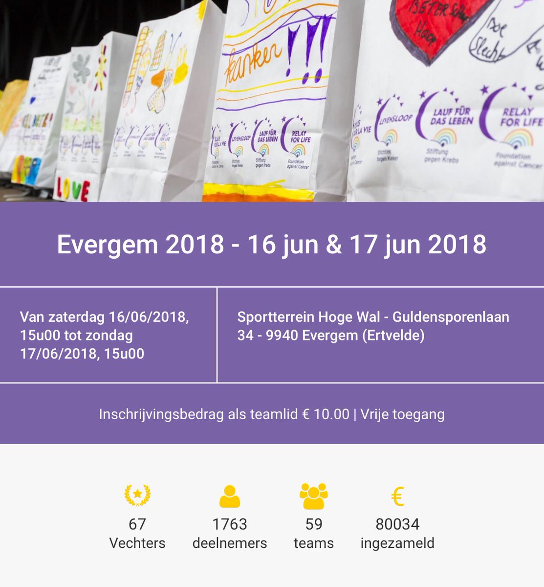 LL_Evergem's tweet image. Nog 7 keer slapen! #samentegenkanker #levensloopevergem#stichtingtegenkanker