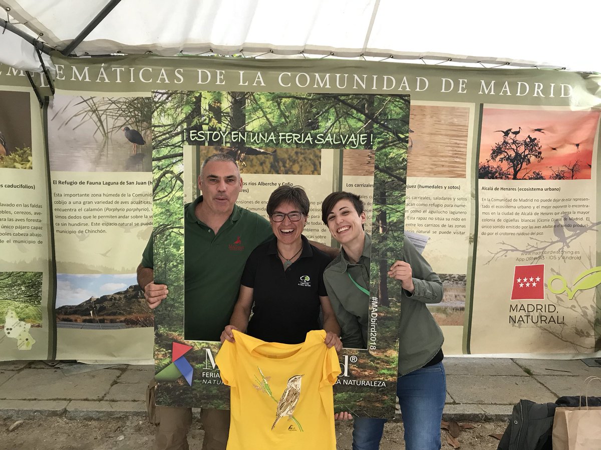 Pasándolo genial en la carpa de la Comunidad de Madrid en #MADbird2018! <a href="/zarzaymenta/">luis del olmo🌳 💐</a> <a href="/ComunidadMadrid/">Comunidad de Madrid</a>