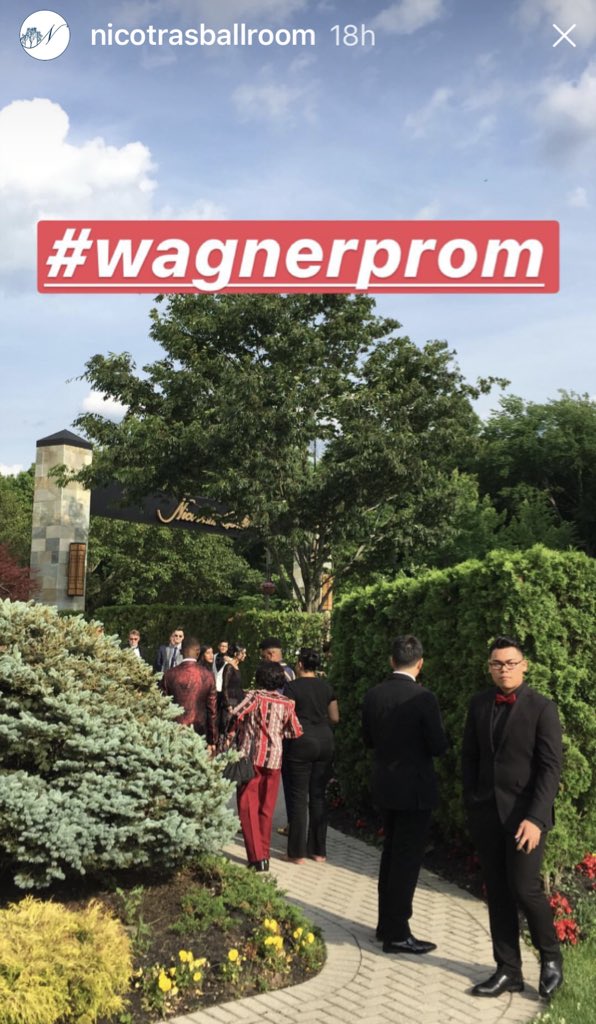 KristineGarlisi's tweet photo. Hey, @Wagnerhigh Thx for hosting prom @ Nicotras’ @HGIStatenIsland •The Nicotras are proud #alumni • We shared a few pics on our #InstagramStory • The #ClassOf2018 took advantage of the FAB weather &amp; #pictureperfect spots around our #campus 🎓📸ConGRADulations! #StatenIsland https://t.co/ScbGm7QNay