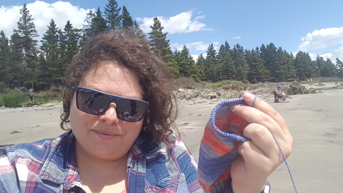 World knit in public day! #wkipd #worldknitinpublicday #KnitInPublicDay #rissersbeach #rissersbeachprovincialpark