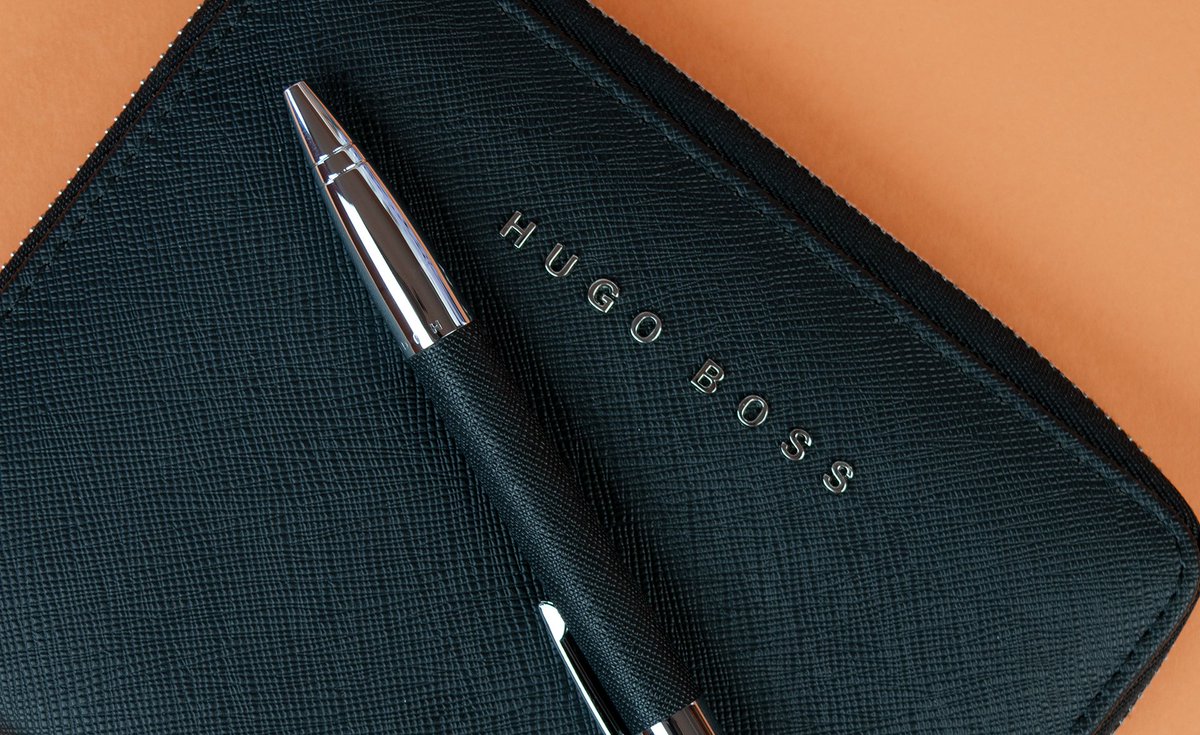 hugo boss notepad and pen