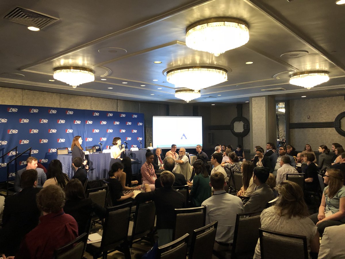 Small groups have been organized to discuss #votingrights strategies, tools, and — of course — hypos! #ACS2018