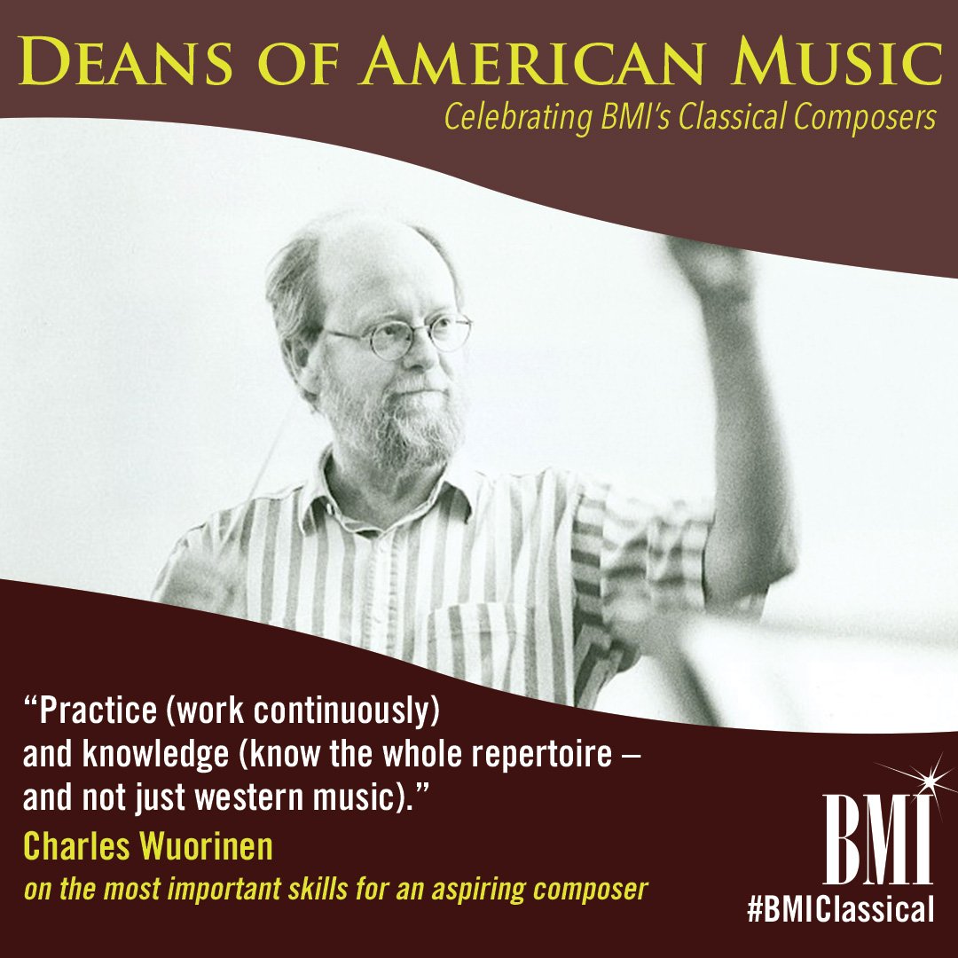 Happy birthday to Charles Wuorinen. 