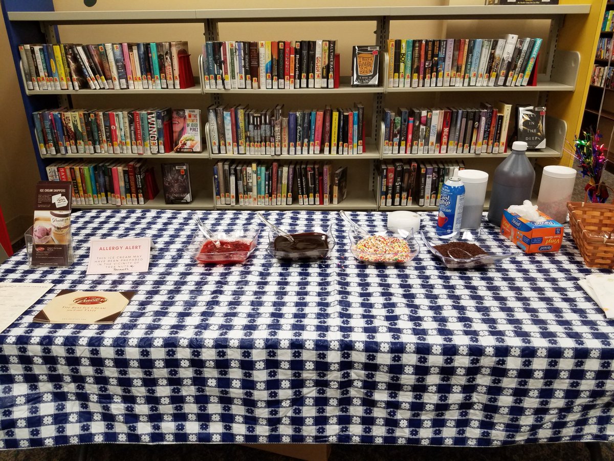 crafton_library's tweet image. Our summer reading kickoff is TODAY! Stop by to add your name to our wall and enjoy a FREE ice cream sundae courtesy of Graeter&apos;s! greaters.com 🍨🍦