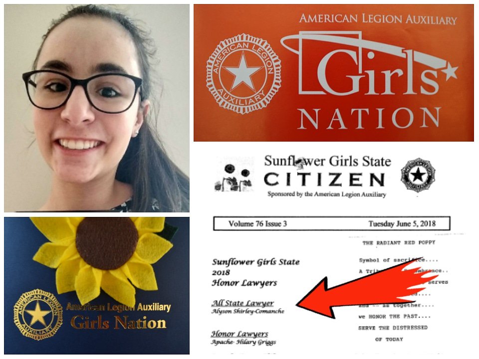 maple_menace's tweet photo. Pretty proud of the Aly earning the chance to represent Kansas at #GirlsNation in Washington DC next month! Pretty good way to start her senior year at Olathe North! #ONHS #EaglePride #puttingscienceinpoliticalscience #DSscience https://t.co/7fmgHiHqWm
