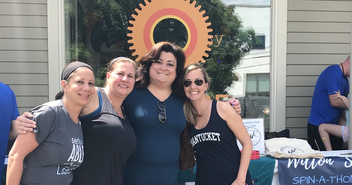This crew can get me to ride a stationary bike! Lol what a fun morning! Support our students-see their abilities! #wiltonwayct #wiltonunited #wiltonswagbag #joyridewilton