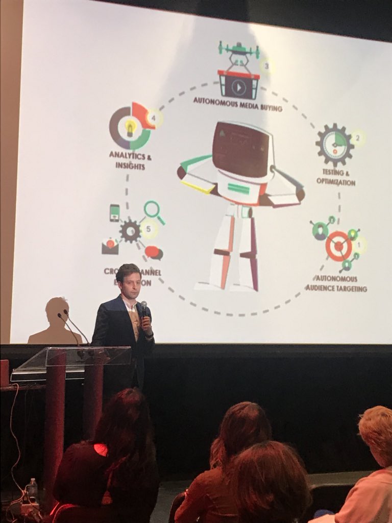 angeandersonyyc's tweet photo. Albert is the automated marketing robot soon to replace marketing professionals. It says it’s getting 30x the leads and 600% increase in conversions. Here’s Albert: https://t.co/dVFVq0aZiQ @akenjeev #IABCTransform18 https://t.co/ac1FWNfZny