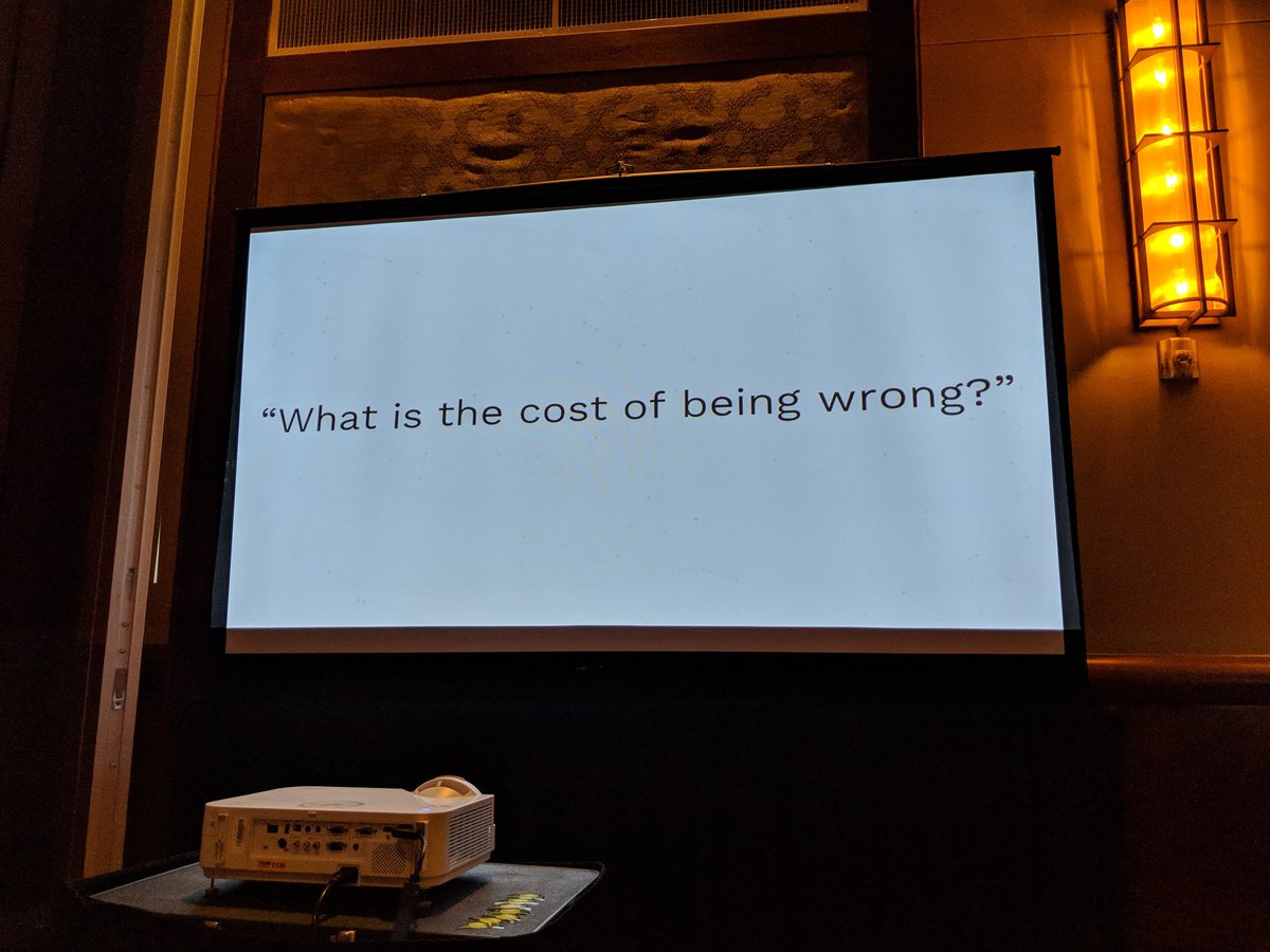 matthewbrahms's tweet photo. @KoltonAndrus of @GremlinInc is asking us to consider what the true cost of not planning for failures is? And what is the cost of known failures? Prioritize accordingly! #chaosengineering #texaslinuxfest #TXLF https://t.co/Ezh52PWzou
