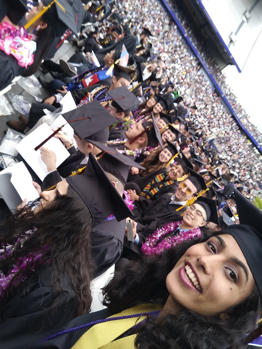 shrutip129's tweet photo. We the POEple...are reppin at commencement. Congrats y'all! #UWcommencement #poegrads https://t.co/SW4XkpZnbj