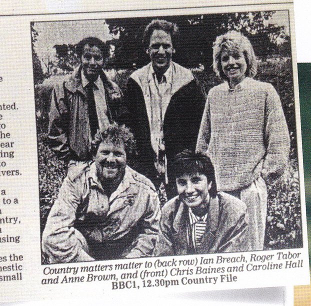 RogerKTabor's tweet photo. 30 YEARS ON! First Presenters of BBC's COUNTRYFILE, from top left: IAN BREACH, ROGER TABOR @RogerKTabor, ANNE BROWN, Lower: CHRIS BAINES &amp; CAROLINE HALL. What an amazing series we started, together with Mike Fitzgerald our exec Producer/Editor. 1st aired 24th July 1988. https://t.co/SbB54ctSXk