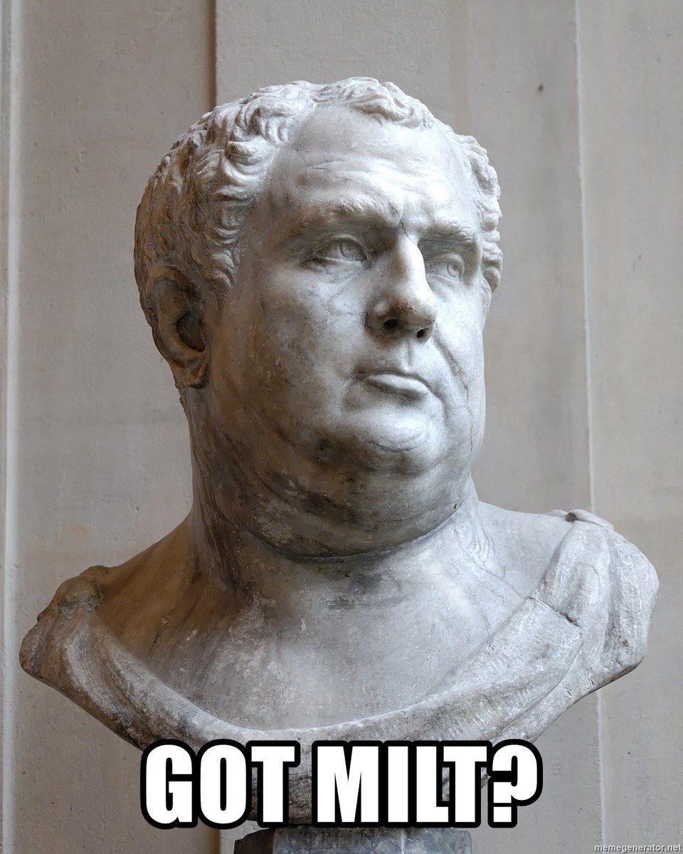 TheStuffYouTeam's tweet photo. Vitellius, our favourite fish sperm eating Roman emperor. #history #rome #romanhistory #milt #gotmilt #stuffyou https://t.co/5Dj4Y61j9l