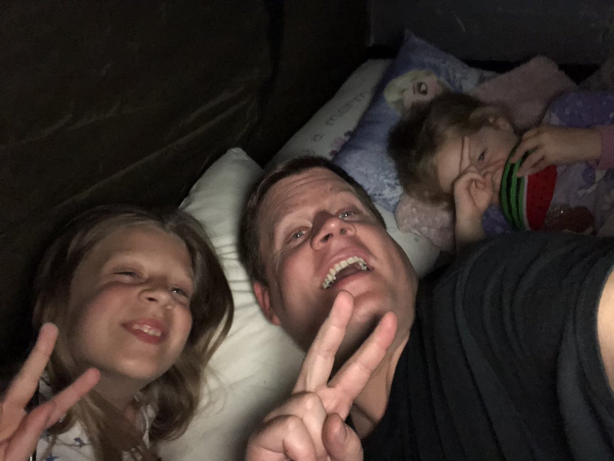 koptaylor's tweet photo. Tonight Iโll mostly be camping in the garden with these ๐ #DaddyDaughtersTime https://t.co/nTrS02inTK