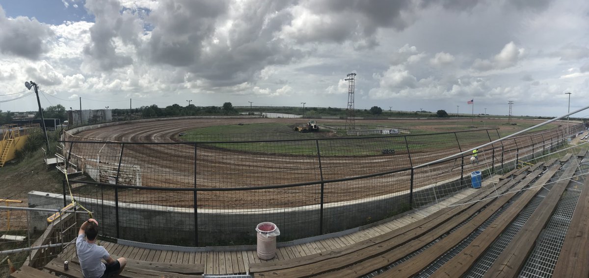 Yes, we are still racing tonight as of now! Gates are open and the track is being watered and packed down! We’ll see everyone tonight!