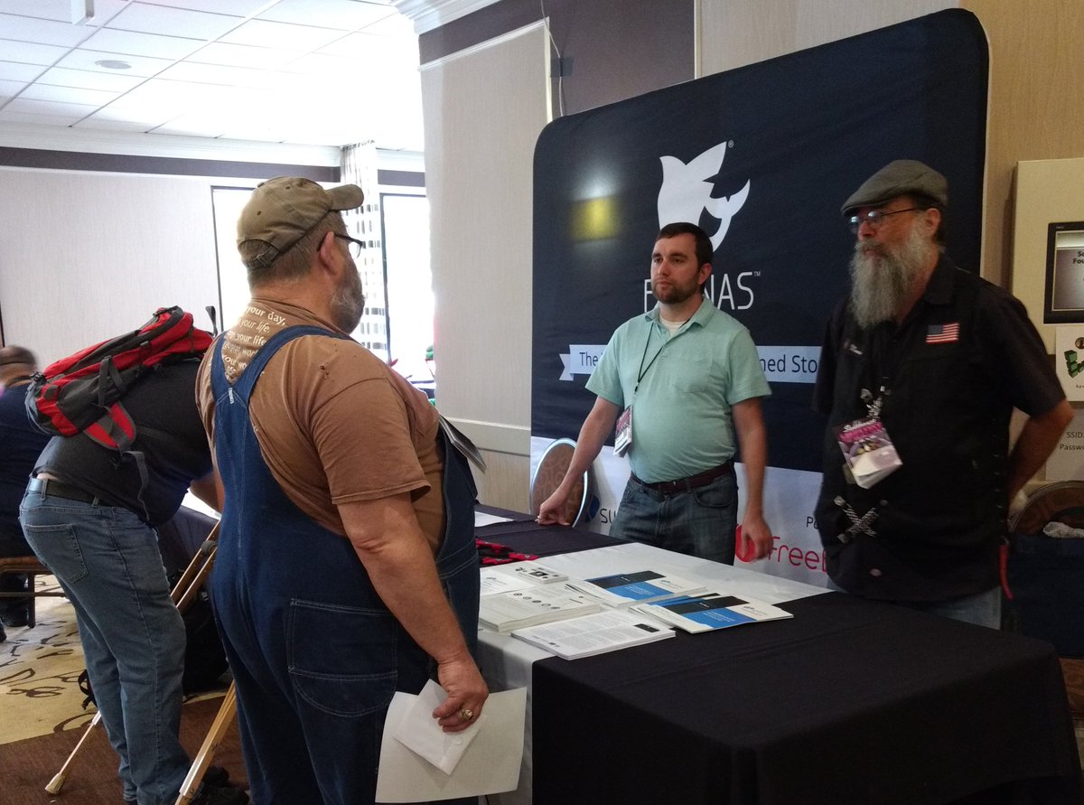 TrueNAS's tweet photo. Drop by the #iXsystems booth at @SELinuxFest to learn more about #TrueNAS, #FreeNAS, and @trueos' new project, #ProjectTrident! Make sure to ask our staff about the FreeNAS Mini raffle and pick up some daemon horns! #iXMag #OpenSource #SELF2018 https://t.co/cDKqN8H4uV