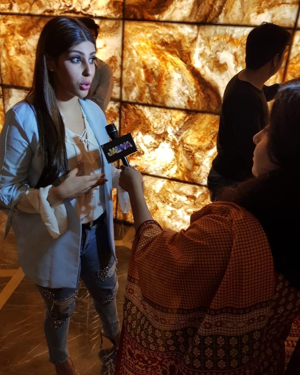 WajoodTheFilm's tweet photo. The sweetheart Momal Sheikh &amp; Aditi Sing talking to the media about Jawed Sheikh's film Wajood.
#WajoodtheFilm #JawedSheikhFilms #JawedSheikh #DanishTaimoor #SaeedaImtiaz #AditiSingh #Shahid #NadeemBaig #AliSaleem #FarihaAltaf #AsadMehmood 
#MomalSheikh #ShahzadSheikh #BBPR https://t.co/8VhbnBFd5c