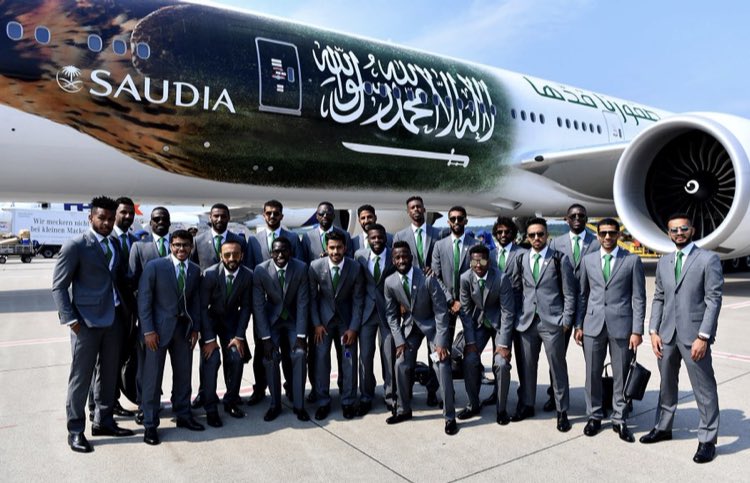 ItentertainSa's tweet photo. All the support to our national football team ⚽️👊🏻

Thank you @Saudi_Airlines for the trip to #Russia 🇷🇺 🇸🇦 🔥

#صقورنا_قدها #Russia2018 #WorldCupRussia2018 https://t.co/cVvVP1jQNf