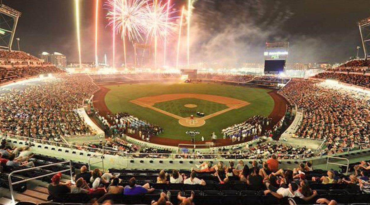 CollegeBaseCNT's tweet photo. Only one week until the College World Series! https://t.co/sE9S1iyDEO