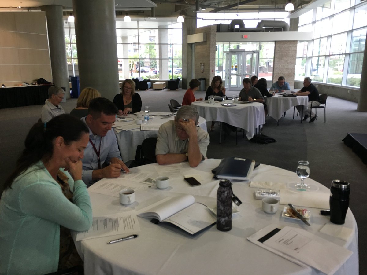 pwmartin's tweet photo. Participants in our @MacEwanCAFE group testing workshop are hard at work trying l out a group quiz based on our first session. w. @CarolynIves https://t.co/mGLEUb4VPp
