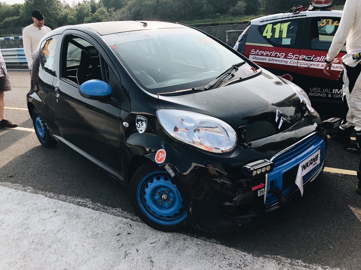 Ryan_TWilliams's tweet photo. What a race. Bit worse for wear after some argy bargy in the opening hour, and had to nurse it home for the last 90 minutes after all the syncros fell out the gearbox, but she finished, and she was on the pace!
#IfYouCantFindItGrindIt
#c1challenge
#c1racingclub https://t.co/eHzm6kneeV