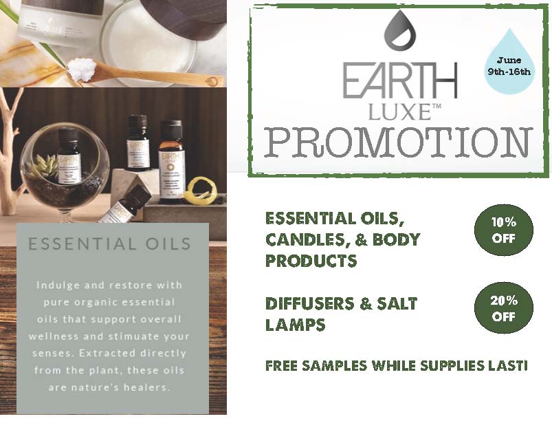Lots of new Earth Lux products just arrived - so we're having a special promo of course! #discounts #esentialoils #lakefield #shopping