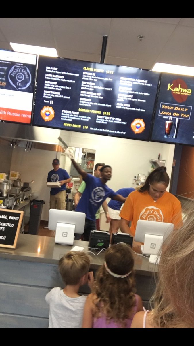 SRMSKlaben's tweet photo. Why not? Day 1! @DeweyDonutCo #donutlife https://t.co/GPHdVvGFlL