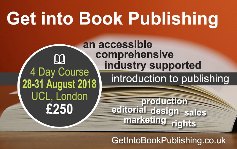 getintobooks's tweet photo. We're now taking bookings for the next #GetIntoBookPublishing Production 4-day course - 28-31 August. 
Here's the link you need to book your place  ... 
https://t.co/FAQZttTDpP https://t.co/1RJXALNoAt