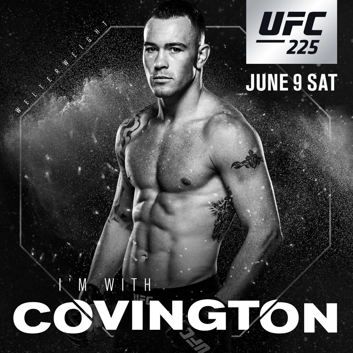 ColbyCovMMA's tweet photo. Time to make this division great again! #ufc225 #nerdbash2018 #maga https://t.co/x6WsQAAh1r