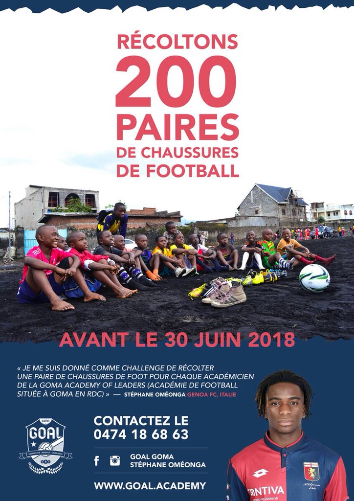 StephaneOmeonga's tweet photo. Je compte sur vous! I count on you! Conto su di voi! #Goalacademy #goma https://t.co/S0XNQg5afQ