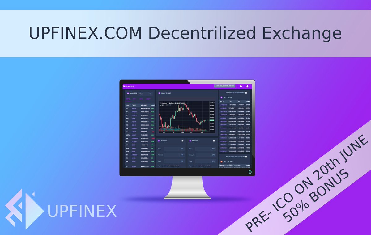 upfinex's tweet photo. Upfinex Pre-ICO starts from 20th June, Be ready! Get tokens at cheap #price with 50% discount! #ico #exchange #crypto #upx #upfinex #eth #ethereum #ether #bitcoin #btc #eos #omg #bittrex #binance #bithumb #huobi #idex #dex #decentralized #poloniex #token #purchase #invest #coin https://t.co/Z19mt7CVef