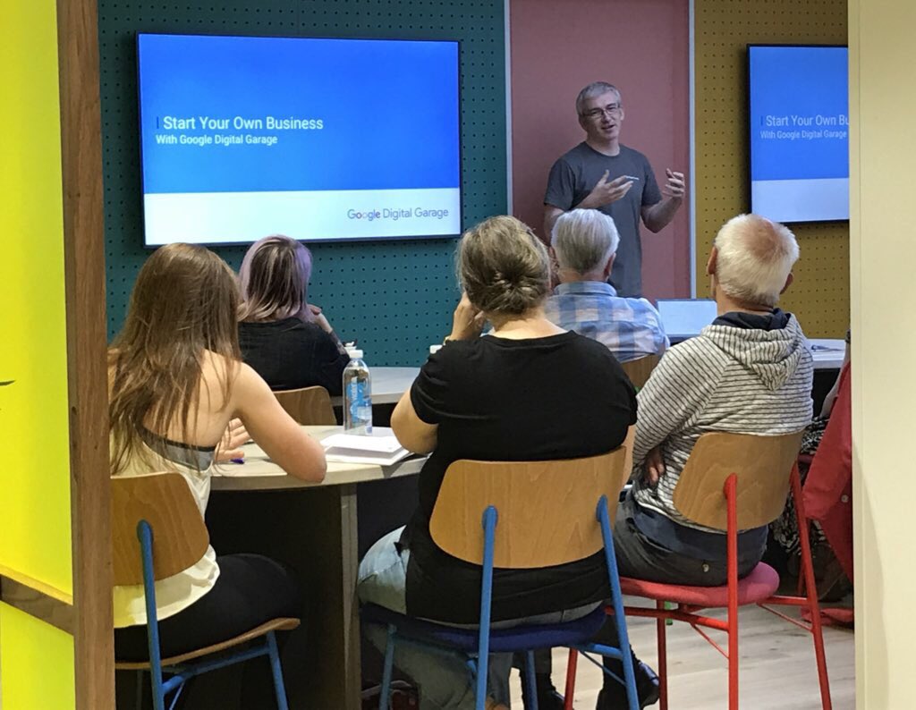 ali_shehla's tweet photo. Today has been a great day with the @GoogleUK #DigitalGarage team in #Manchester @GVentisei @philipmmcdowell another busy day. https://t.co/FwzrbKkqhG