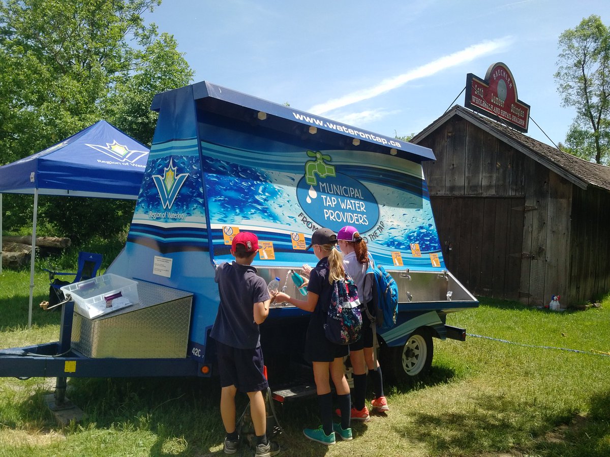 #KitchenerUtilities and the water wagon - serving up water and fun at Kiwanis Park #NeighboursDay