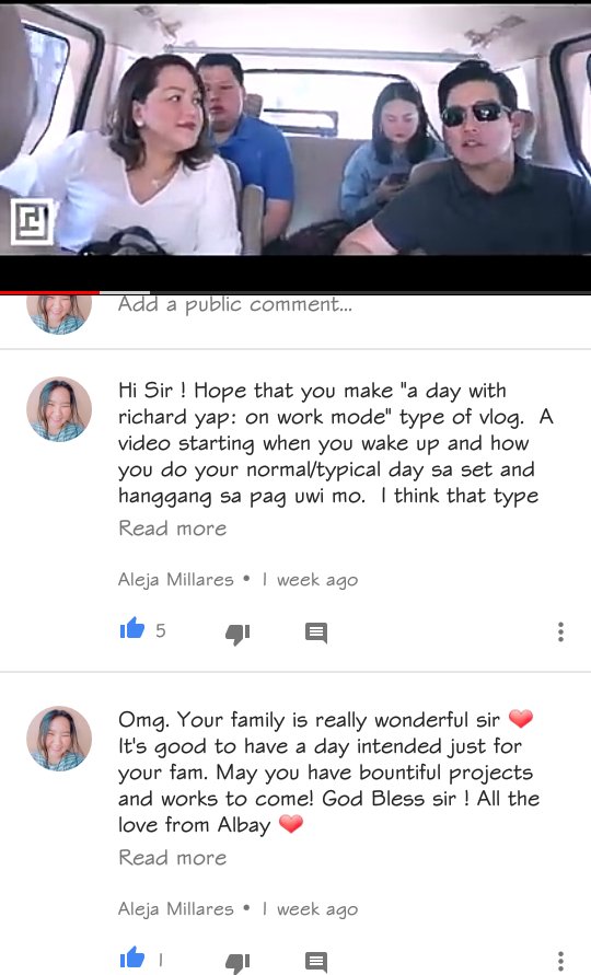 millares_aleja's tweet photo. Hi Mr.Yap! Having give aways like this gives many people opportunities to have a little pleasure and amusement for https://t.co/NAWMq6qLQO have inspired me as a young individual and I truly hope that you inspire more and more individuals. 
#RYapOfficialYoutube 
@ImRichardYap08 https://t.co/Oou8fAXNqz