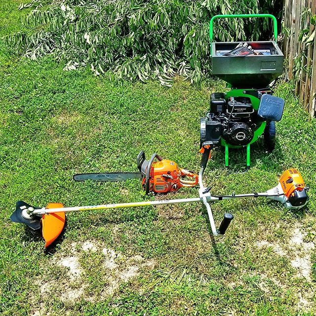 Ehrencongdon's tweet photo. Relaxing Saturday with my toys. #stihl #fs130 #tazz #k32 #husqvarna #rancher450 https://t.co/aS6iDTlm15 https://t.co/YaNE0wxmVt