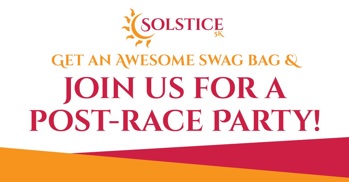 RunningRoom's tweet photo. If you’re still looking for a reason to register for the Solstice 5K, here it is. And do it quick- 7 cities are already sold out! Thursday, June 21 > https://t.co/0uQWdARFMP . #RunningRoom #Solstice5K #SummerSolstice https://t.co/brU9jc0hzv